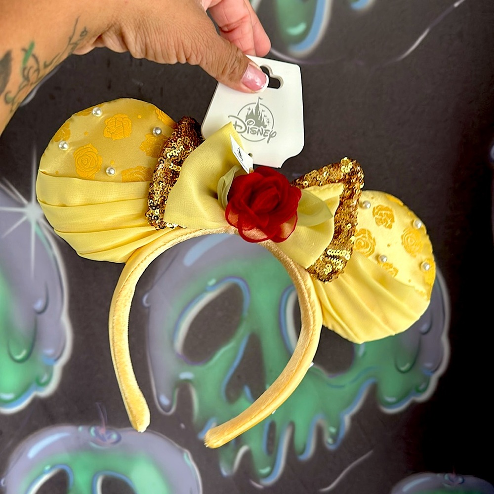 Disneyland disney parks, belle yellow ears